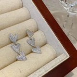 Needle Long Tassel Earrings Women Alloy Earrings