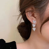 Needle Long Tassel Earrings Women Alloy Earrings