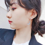 Shining Octagonal Meter Asymmetrical Earrings
