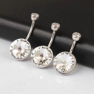 Neo-Gothic Star Navel Ring 925 Silver Sexy Belly Piercing