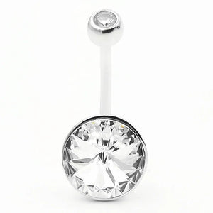 Neo-Gothic Star Navel Ring 925 Silver Sexy Belly Piercing