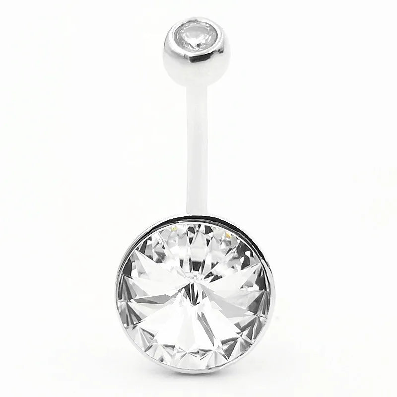 Neo-Gothic Star Navel Ring 925 Silver Sexy Belly Piercing