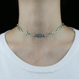Neon Enamel Colorful Women Choker Necklace