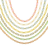 Neon Enamel Colorful Women Choker Necklace