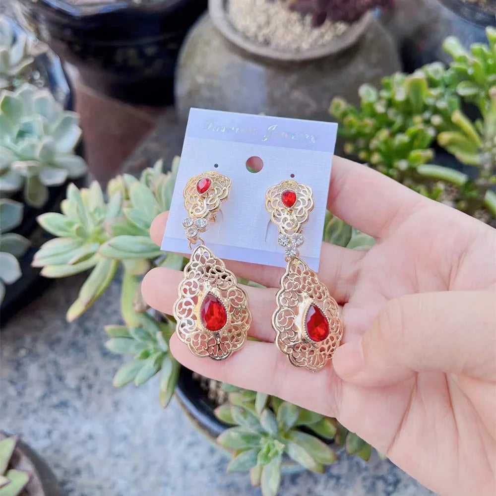 Neovisson Crystal Drop Earrings for Women Wedding Jewelry
