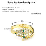 Neovisson Morocco Bangle Cuff Bracelet Rhinestone Wedding Jewelry