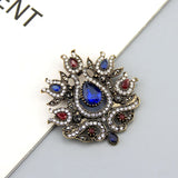 Neovisson Luxuriant Women Tulips Brooch Pin Antique Flower Resin Jewelry