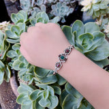 Neovisson Women Slide Bracelet Antique Hollow Chain Wedding Jewelry