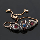 Neovisson Women Slide Bracelet Antique Hollow Chain Wedding Jewelry
