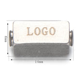 Stainless Steel Beads Laser Engrave Logo Name Bead for Jewelry