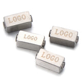 Stainless Steel Beads Laser Engrave Logo Name Bead for Jewelry