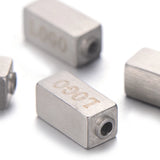 Stainless Steel Beads Laser Engrave Logo Name Bead for Jewelry