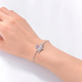 Kids Copper Link Chain Flying Pig Charm Bracelet