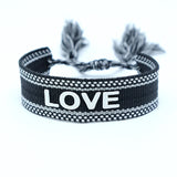 Nepal Fabric Bracelet LOVE Embroidery Wrap Friendship Gift