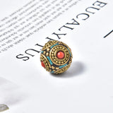 Nepal Beads Tibetan Colorful Clay Round Beads for Jewelry Making