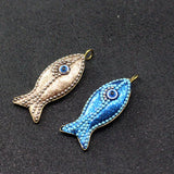 Nepal Fish Pendant Charms for Ethnic Style Keychain Necklace