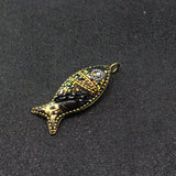 Nepal Fish Pendant Charms for Ethnic Style Keychain Necklace