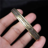 Nepal Hand Stitched Copper Bracelet Tibetan Ethnic Pure Copper Six Word Bracelet