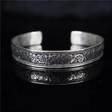 Nepalese Tibetan Silver Lucky Bracelet
