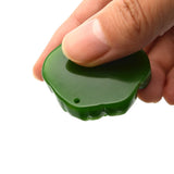 Nephrite Jade Rose Pendant Necklace Green Jade
