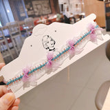 Net Red Pearl Choke Flower Lattice Chain Necklace