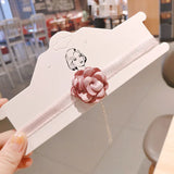 Net Red Pearl Choke Flower Lattice Chain Necklace