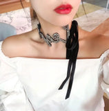Net Red E Neck Chain Cold Wind Clavicle Necklace Female Choker 1114