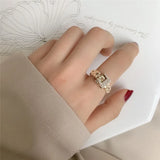 Net Red Titanium Steel Cold Wind Bracelet Ring Anti Fade