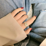 Net Red Titanium Steel Cold Wind Bracelet Ring Anti Fade