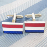Netherlands Holland Flag Cufflink Cuff Link 4 Pairs