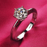 Tibetan Silver Rings with Zirconia Women Wedding Band