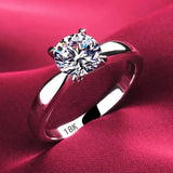 Tibetan Silver Rings with Zirconia Women Wedding Band