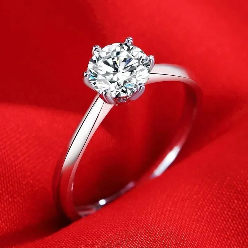 Tibetan Silver Rings with Zirconia Women Wedding Band