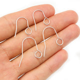 100pcs Stainless Steel Plated Earring Hooks Jewelry Making Accessories