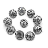 316L Stainless Steel 2.0mm Small Hole Ball Beads Charm Spacer Beads
