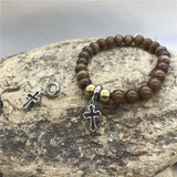 316L Stainless Steel Hollow Cross Floating Dangles Big Hole Pendant Charms
