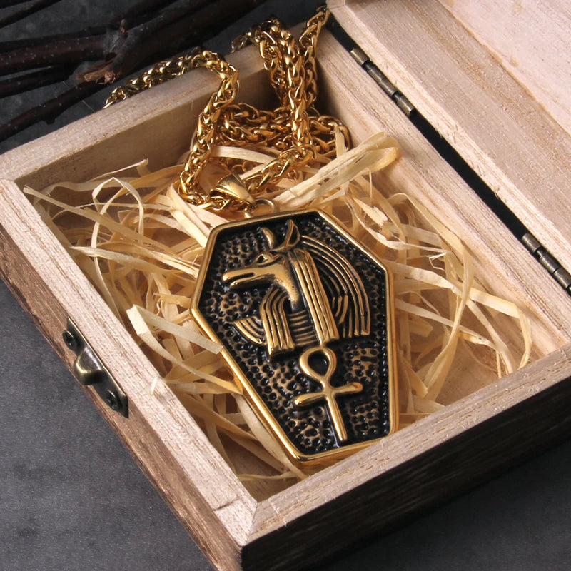 Egyptian God Talisman Pendant Necklace Thoth Ibis-head Amulet Jewelry