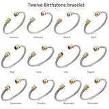 Stainless Steel Interweaving CZ Bracelet