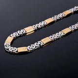 10MM Stainless Steel Cross Necklace for Men