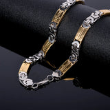 10MM Stainless Steel Cross Necklace for Men