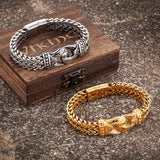 Punk Mesh Chain Bracelet Stainless Steel Magnetic Clasp Wristband