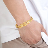 Punk Mesh Chain Bracelet Stainless Steel Magnetic Clasp Wristband