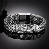 Punk Mesh Chain Bracelet Stainless Steel Magnetic Clasp Wristband