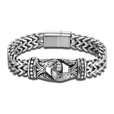Punk Mesh Chain Bracelet Stainless Steel Magnetic Clasp Wristband