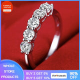 Allergy-Free Pure Tibetan Silver Ring Wedding Band Gift for Women