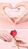 4mm Stainless Steel Couple's Wedding Bands Silver Gift Jewelry