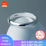 4mm Stainless Steel Couple's Wedding Bands Silver Gift Jewelry