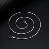 Stainless Steel Snake Chain Necklace Men Women