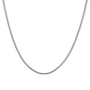 Stainless Steel Snake Chain Necklace Men Women