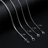Stainless Steel Snake Chain Necklace Men Women